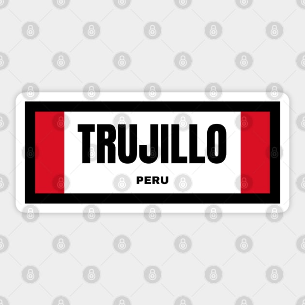 Trujillo City in Peruvian Flag Sticker by aybe7elf